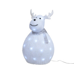 Renne Acrylique LED Blanc Froid – Illuminez Noël | LUMINEO