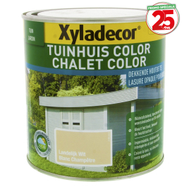 Lasure pour bois Chalet Color blanc champêtre 1 L XYLADECOR