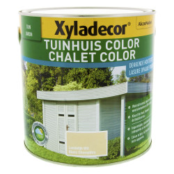 Lasure Bois Chalet Blanc Champêtre 2,5L – Protection Durable | XYLADECOR