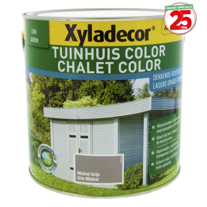 Lasure pour bois Chalet Color gris mistral 2,5 L XYLADECOR