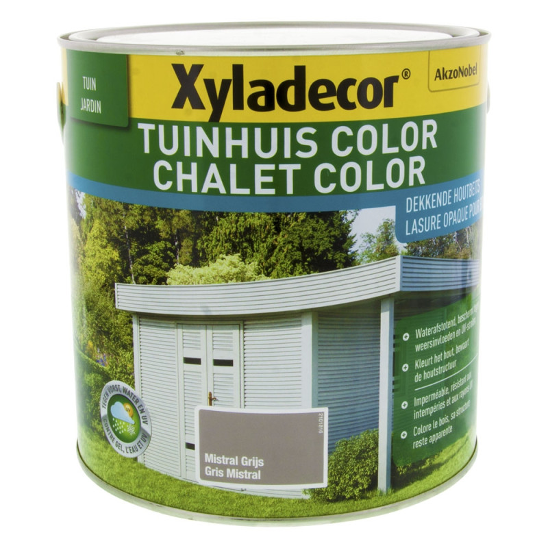 Lasure pour bois Chalet Color gris mistral 2,5 L XYLADECOR