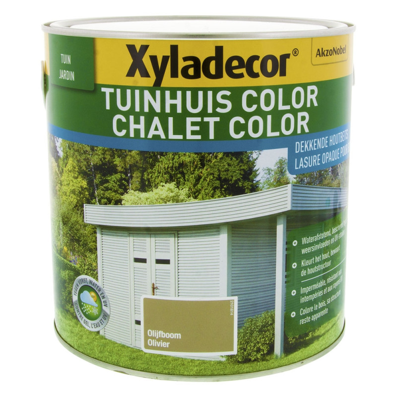 Lasure pour bois Chalet Color olivier 2,5 L XYLADECOR