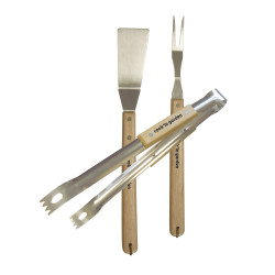 Ensemble d'ustensiles de barbecue 3 pièces – Essentiel | COOK'IN GARDEN