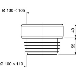 Sortie de cuvette WC droite WIRQUIN – Installation facile | WIRQUIN