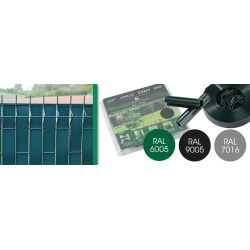 Lanière pour clôture avec clips 48 mm vert GIARDINO Lanière pour clôture avec clips 48 mm vert GIARDINO