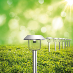 Lot de 6 balises solaires LED 12,5 x 39 cm XANLITE Lot de 6 balises solaires LED 12,5 x 39 cm XANLITE