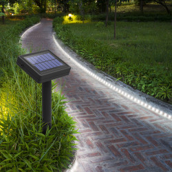 Lot de 2 rubans solaires LED blanc froid 3 m XANLITE Lot de 2 rubans solaires LED blanc froid 3 m XANLITE