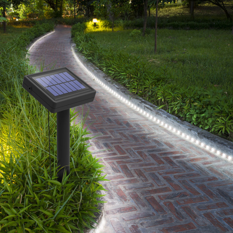 Lot de 2 rubans solaires LED blanc froid 3 m XANLITE Lot de 2 rubans solaires LED blanc froid 3 m XANLITE