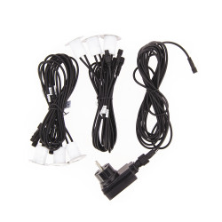 Lot de 6 spots extérieurs encastrables LED 1 W Ø 4 x 3,5 cm XANLITE