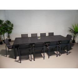 Table de jardin extensible New Marius 230-300 x 100 x 75 cm