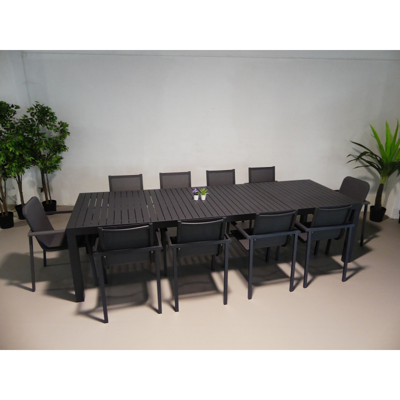 Table de jardin extensible New Marius 230-300 x 100 x 75 cm
