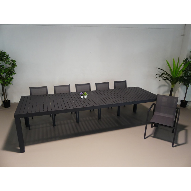 Table de jardin extensible New Marius 230-300 x 100 x 75 cm