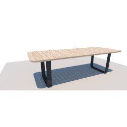 Table de jardin extensible Marseille 200-300 x 100 x 75 cm