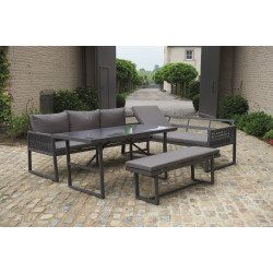 Salon d'angle de jardin Clémence