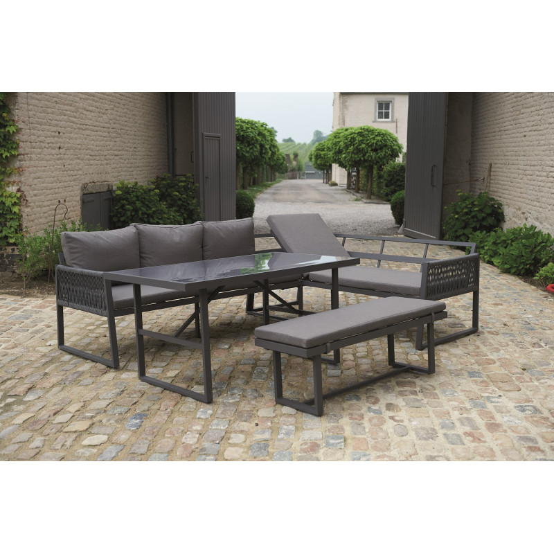 Salon d'angle de jardin Clémence