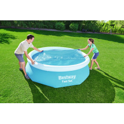 Bâche à bulles solaire pour piscine Ø 3,05 m BESTWAY Bâche à bulles solaire pour piscine Ø 3,05 m BESTWAY