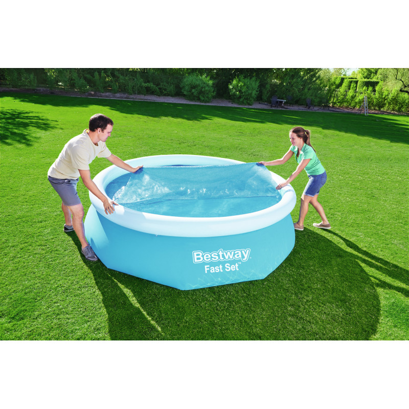 Bâche à bulles solaire pour piscine Ø 3,05 m BESTWAY Bâche à bulles solaire pour piscine Ø 3,05 m BESTWAY