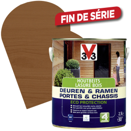 Lasure pour bois Portes & Châssis chêne foncé 2,5 L V33