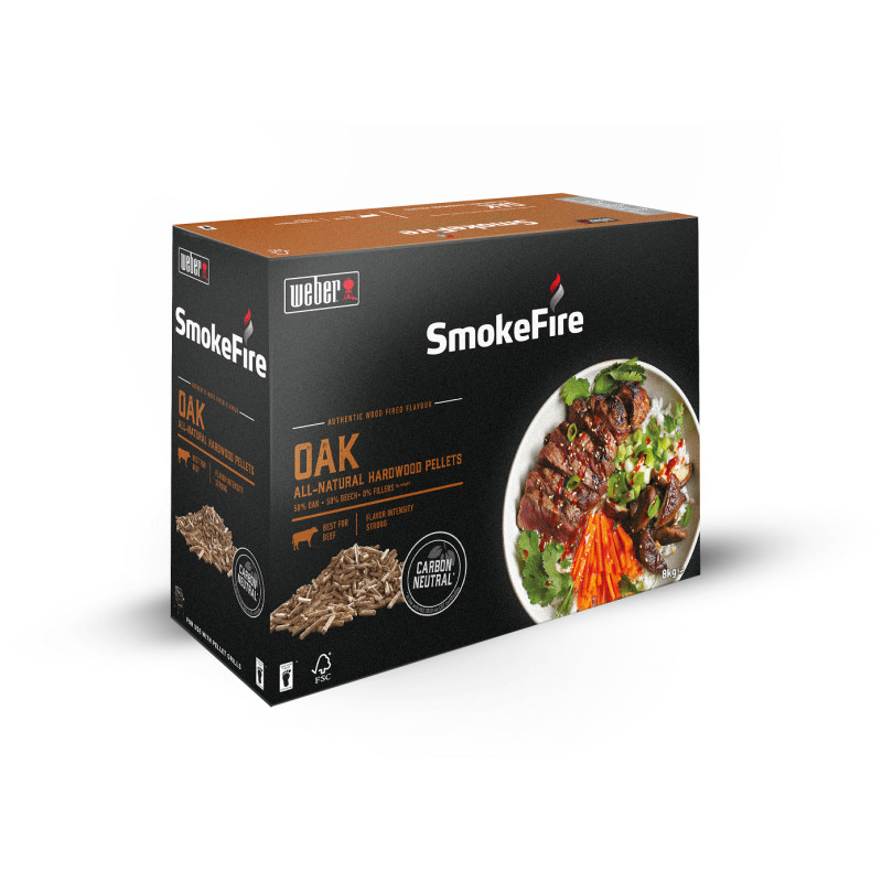 Pellets pour barbecue SmokeFire chêne 8 kg WEBER