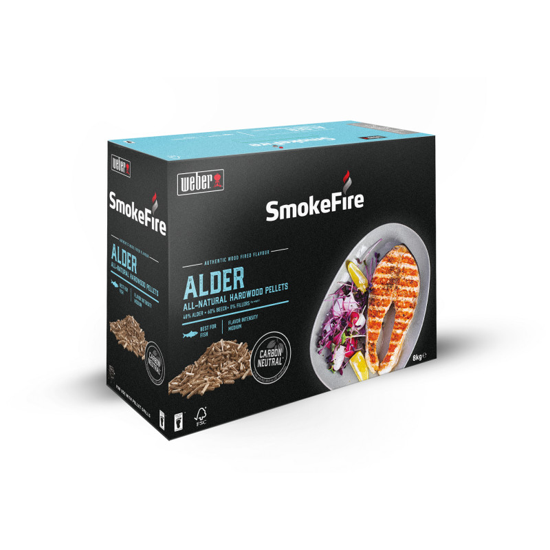 Pellets pour barbecue SmokeFire aulne 8 kg WEBER