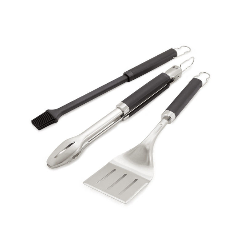 Set d'ustensile en acier inoxydable 3 pièces 46 cm WEBER