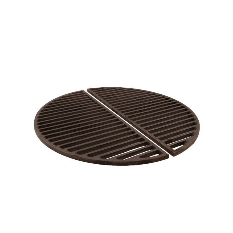 Grille demi-lune en fonte pour barbecue Kamal Ø 53 cm 2 pièces BARBECOOK