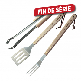 Set d'ustensiles pour barbecue 3 pièces BARBECOOK