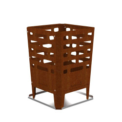 Brasero Jill en acier corten 38 x 38 x 55 cm BARBECOOK Brasero Jill en acier corten 38 x 38 x 55 cm BARBECOOK