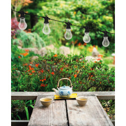 Guirlande lumineuse Campanas LED blanc chaud 10 x 0,2 W EGLO