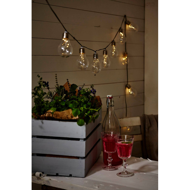 Guirlande solaire blanche LED 10 x 0,03 W EGLO Guirlande solaire blanche LED 10 x 0,03 W EGLO