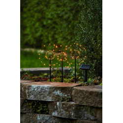 Lot de 3 piquets solaires LED 90 x 0,06 W EGLO