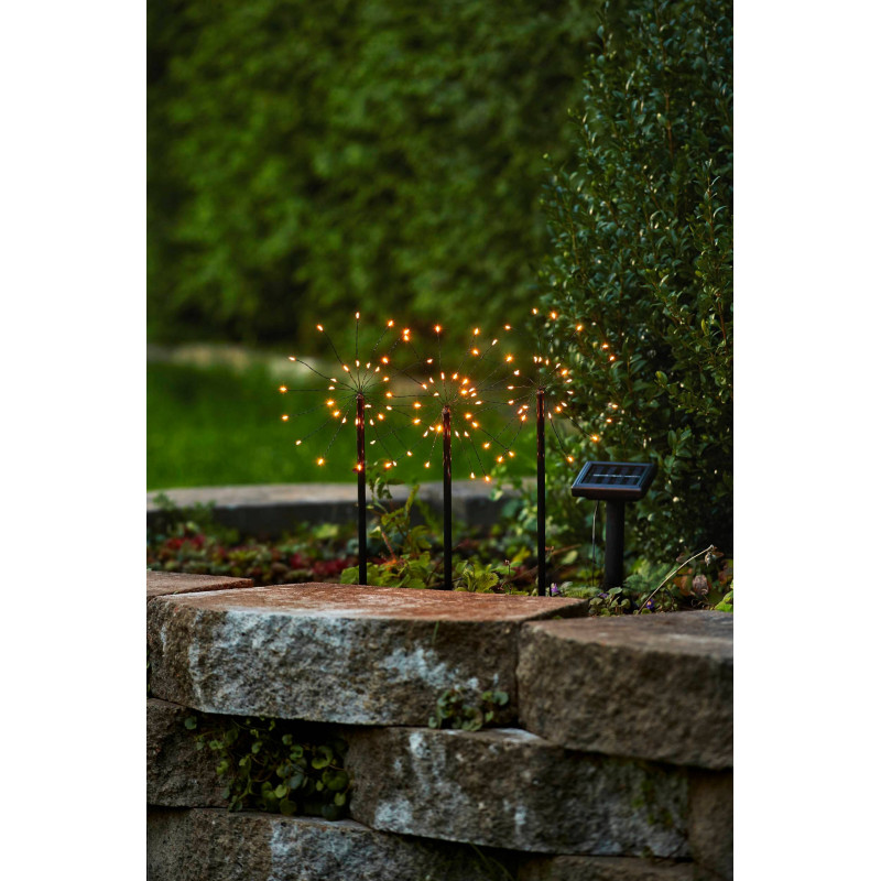 Lot de 3 piquets solaires LED 90 x 0,06 W EGLO