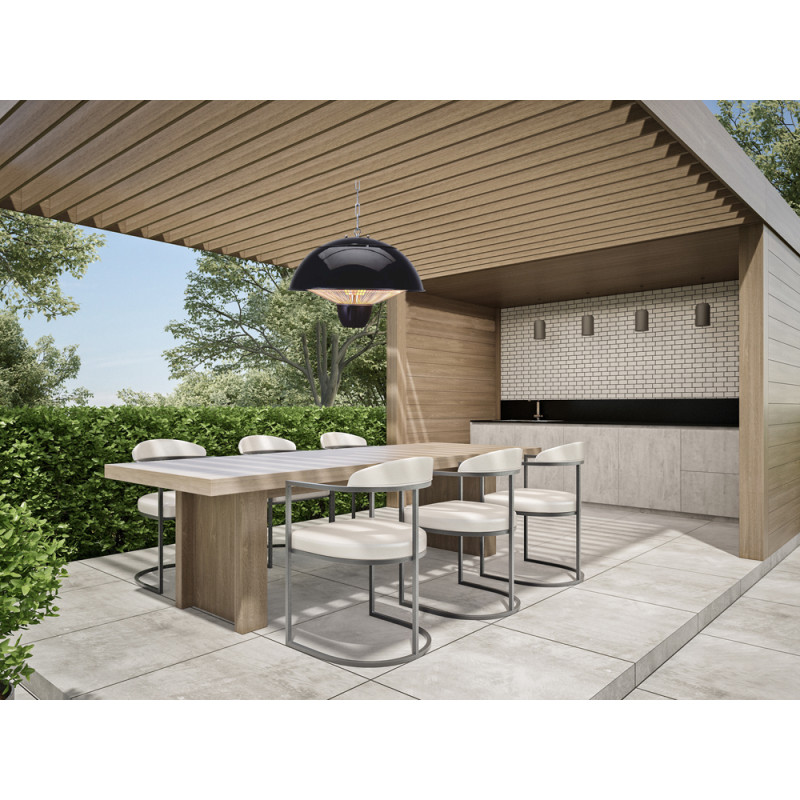 Chauffage de terrasse éléctrique 1500 W Ø 42,5 x 30 cm BLOOBOOST Chauffage de terrasse éléctrique 1500 W Ø 42,5 x 30 cm BLOOBOOST