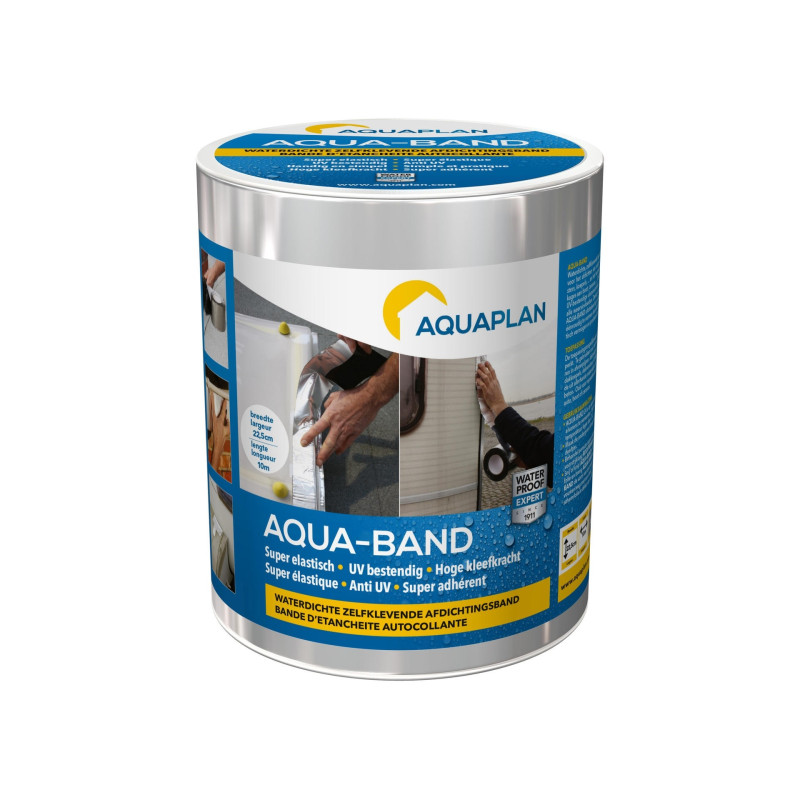 Bande d'étanchéité autocollante Aqua-Band alu 10 m x 22,5 cm AQUAPLAN