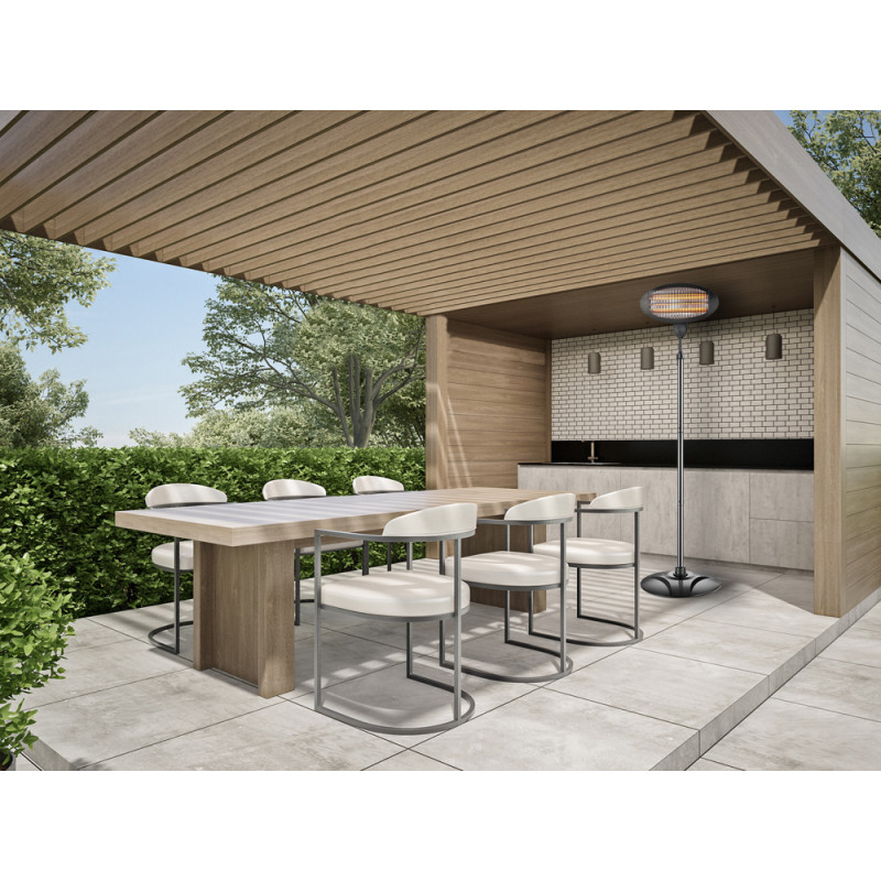 Chauffage de terrasse électrique 2000 W 53 x 26,5 X 18 cm BLOOBOOST Chauffage de terrasse électrique 2000 W 53 x 26,5 X 18 cm BLOOBOOST