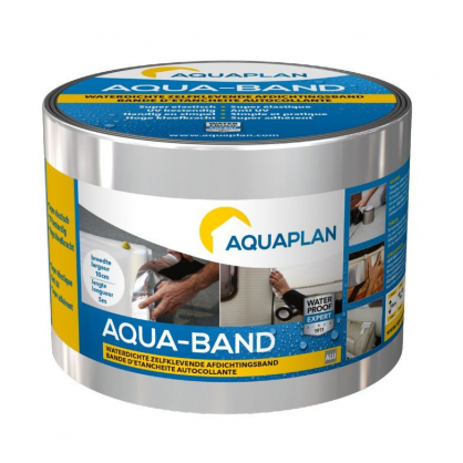 Bande d'étanchéité autocollante Aqua-Band alu 5 m x 10 cm AQUAPLAN