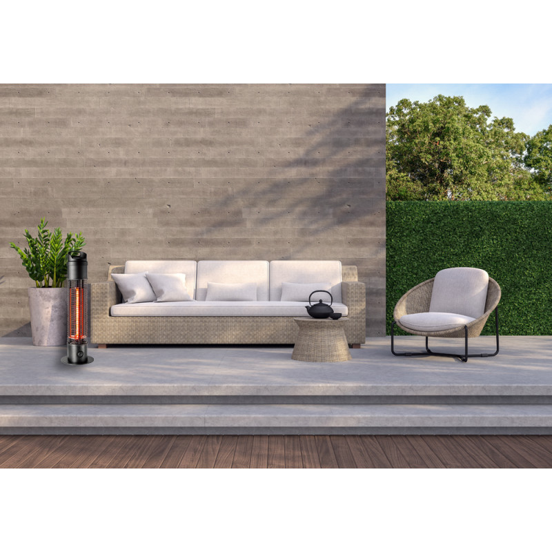 Chauffage de terrasse électrique 1200 W Ø 20 x 67 cm BLOOBOOST