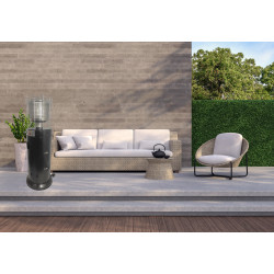 Chauffage de terrasse au gaz 13 kW Ø 46 x 131 cm BLOOBOOST
