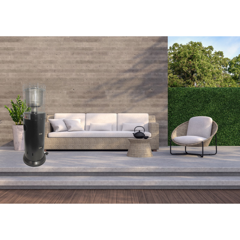 Chauffage de terrasse au gaz 13 kW Ø 46 x 131 cm BLOOBOOST