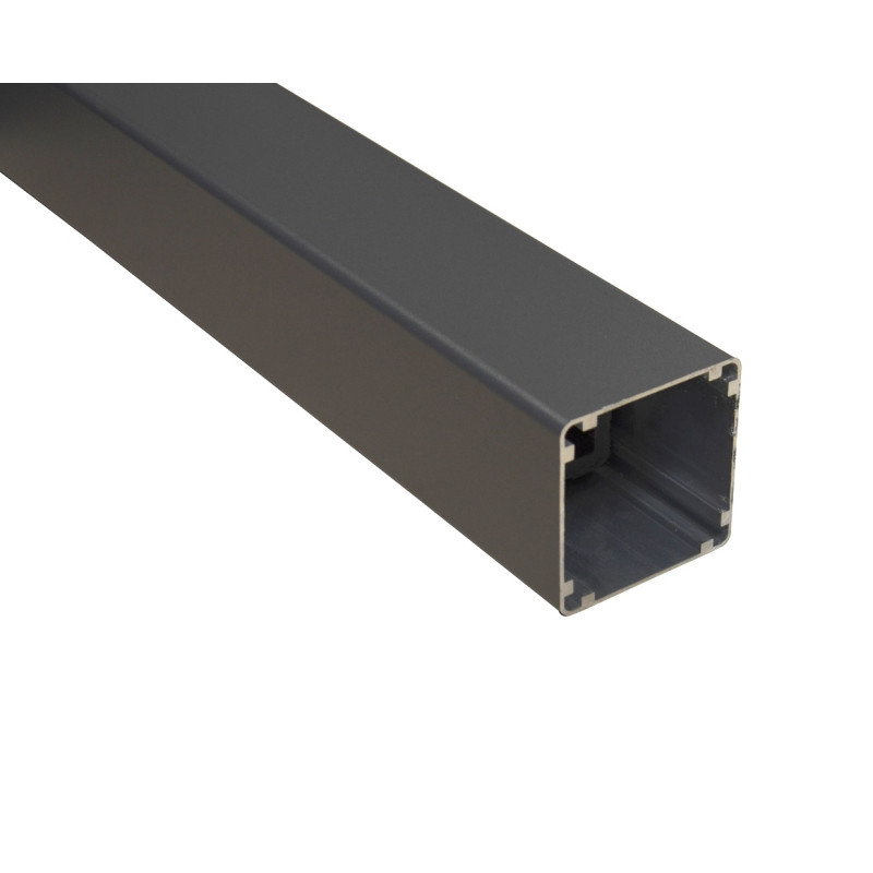 Poteau en aluminium pour écran de jardin en composite anthracite