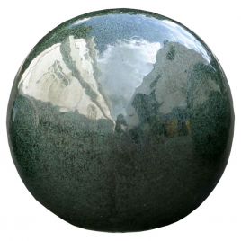 Boule en terre cuite émaillée jade Ø 22 cm
