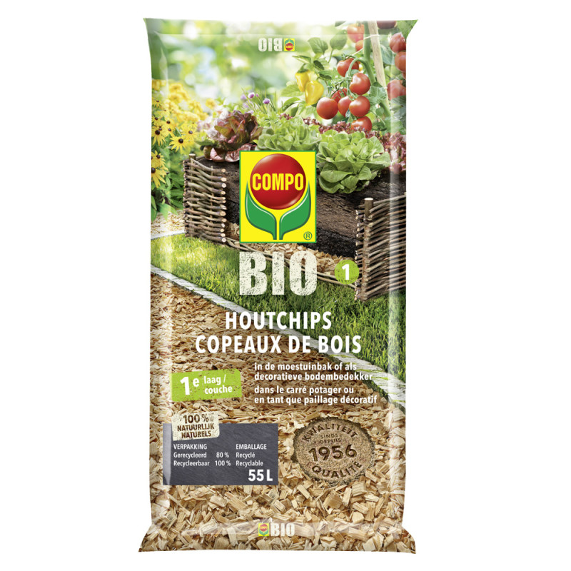 Copeaux de bois bio 55 L COMPO