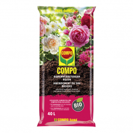 Amendement du sol bio pour rosiers et fleurs 40 L COMPO