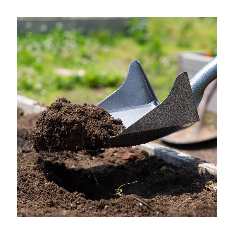 Pelle à rebords en acier carbone ROOTSLAYER