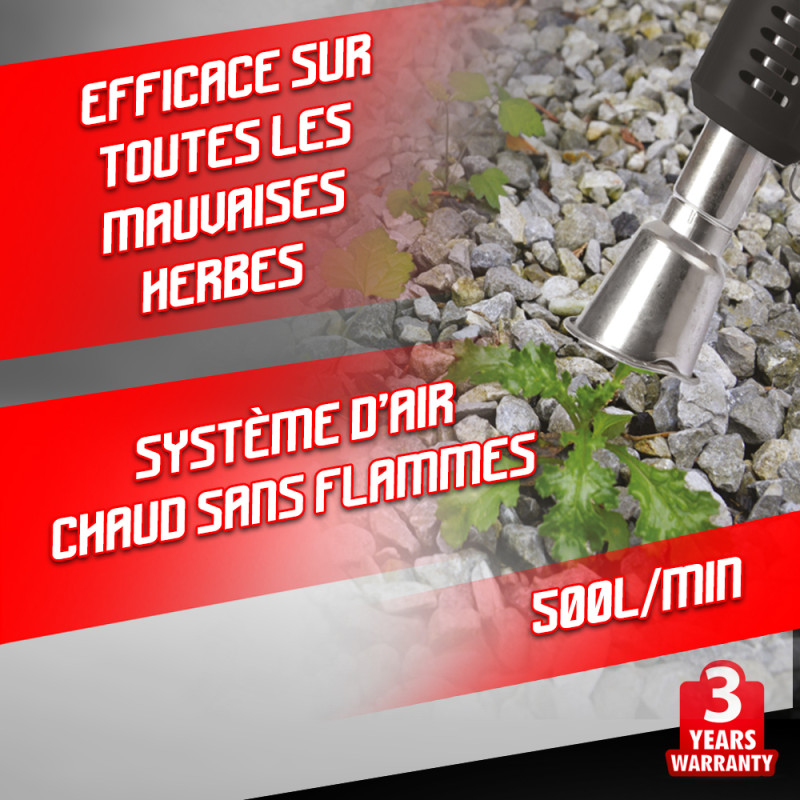 Désherbeur électrique 2 en 1 DET2001BBQ 2000 W ELEM GARDEN TECHNIC Désherbeur électrique 2 en 1 DET2001BBQ 2000 W ELEM GARDEN TECHNIC