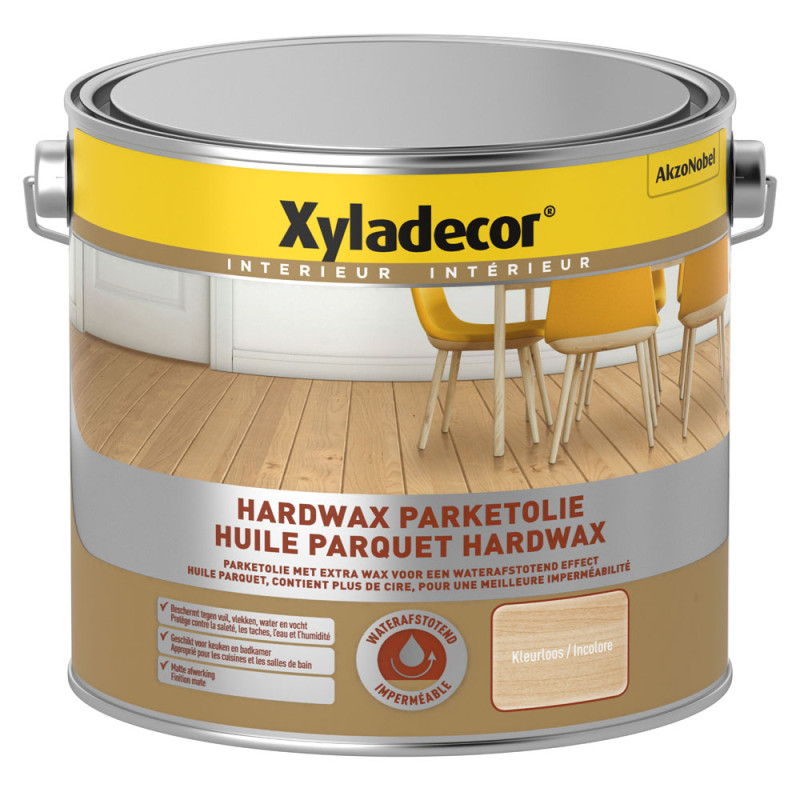 Huile pour parquets Hardwax incolore 2,5 L XYLADECOR