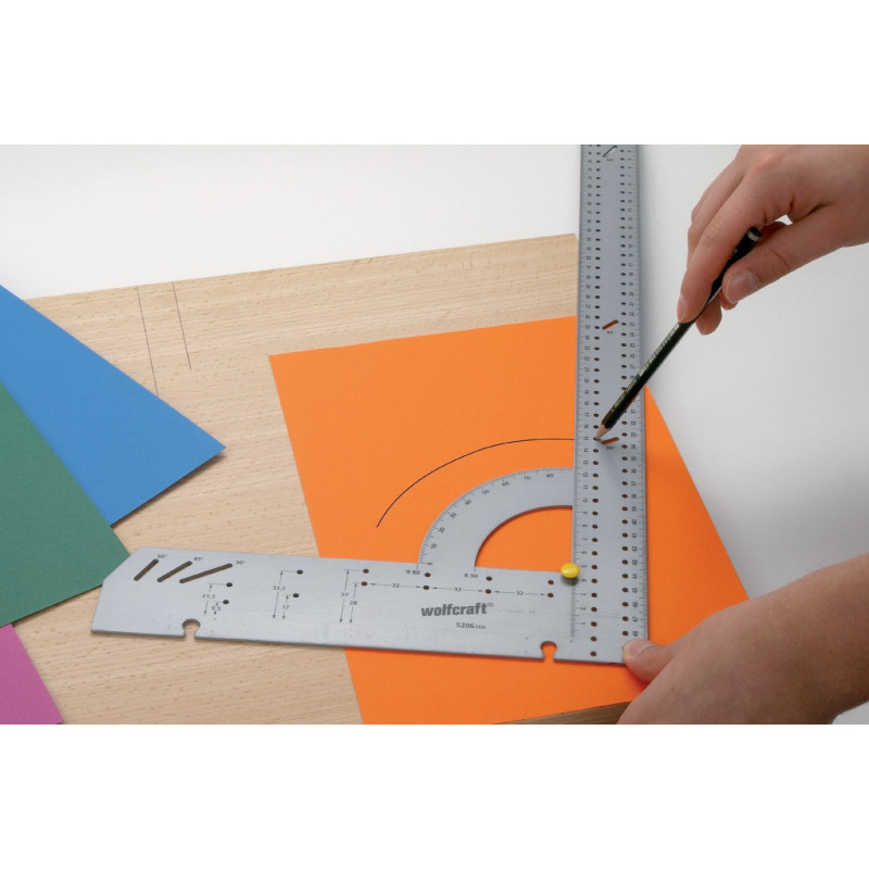 Équerre multi-fonctions 500 mm – Précision et polyvalence | WOLFCRAFT Équerre multi-fonctions 500 mm – Précision et polyvalence | WOLFCRAFT