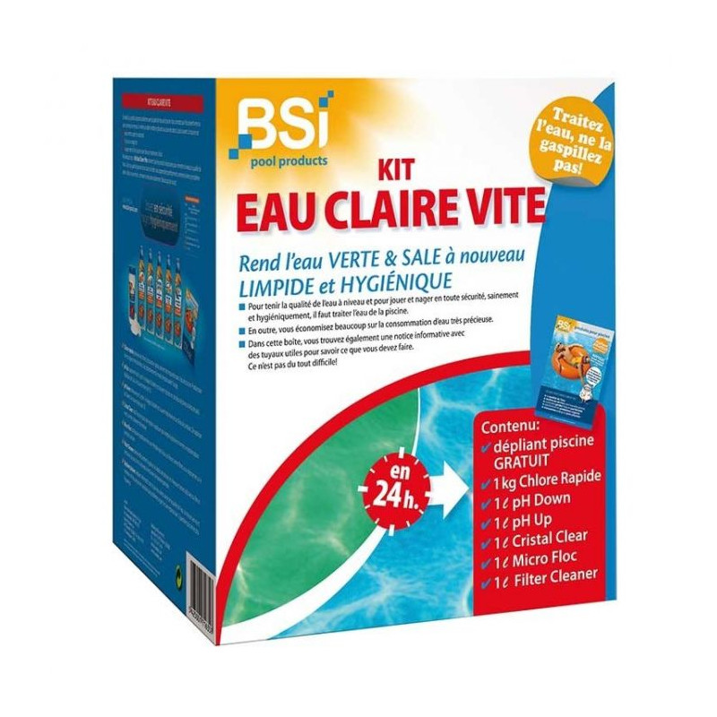 Kit de traitement Eau Claire Vite 6 pièces BSI