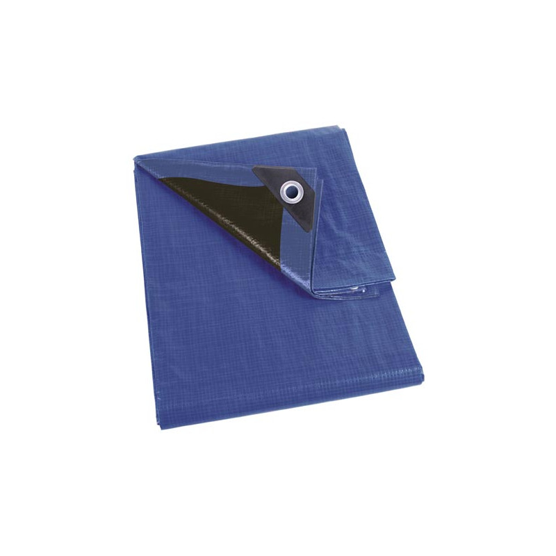 Bâche de protection bleue et noire 4 x 3 m PEREL