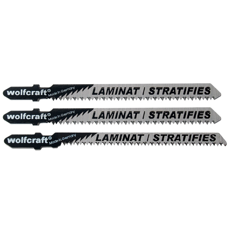 Lot De 10 Lames De Scie Sauteuse Queue En T - HCS/HSS Pour Bois, Métal, Plastique - Marque Wolfcraft